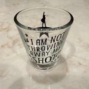 Hamilton the Musical Shot Glass